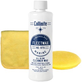 COLLINITE No. 870 Fleetwax Cleaner-Wax, Microfiber Towel & Applicator Combo