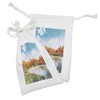 Ambesonne Oil Painting Fabric Pouch Set of 2, Picturesque Lake