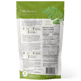 Eco Ideas Organic Moringa Powder, 227g, Green