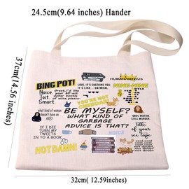 PXTIDY Brooklyn Quote Canvas Tote Bag Brooklyn Theme Shopping Bag Brooklyn Merchandise Fans Gift