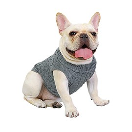 iFCOW Small Dog Sweater, Style Pet Knitted Sweaters Warm Sweater Winter Cold Weather Knit Vest for Puppy Small Cat Dogs