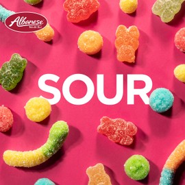 Albanese World's Best Sour Gummi Bears, 4.5lbs of Candy