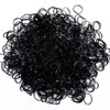 DOUBUYONGYI ヘアゴム シリコン 約500本入り 黒 切れにくい ヘアアレンジ 大容量