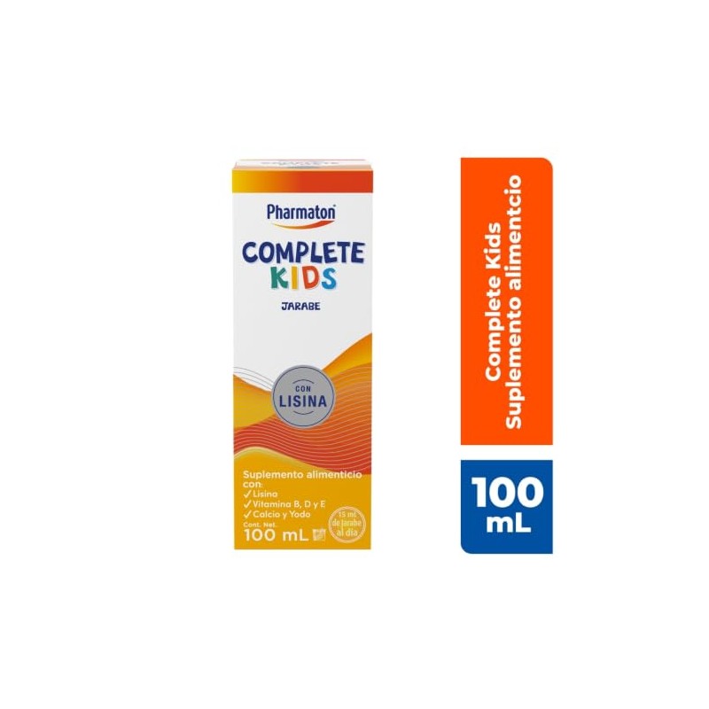Pharmaton Complete Kids Suplemento Alimenticio Lisina Vitaminas 100ml