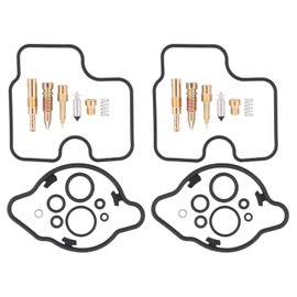 Vergaser Reparatursatz Umbausatz Motorrad Gummi Dichtung Vergaserdichtsatz Schwimmerventil Hauptdüse Gemischschraube O-Ring Motorradvergaser Reparatur Satz für Honda CB500 PC32 PC26 CB 500 S 1994-2003