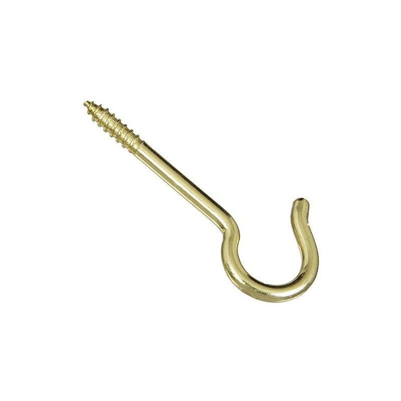 National Hardware N192-286 V2041 Ceiling Hooks - Solid Brass in
