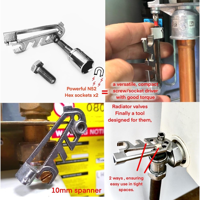 Plumb Chum universal bleed key, meter box key, The original