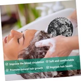 Beavorty 18 Pcs Massage Shampoo Brush Head Scratcher Handheld Massager Hair Cleansing Brush Shampoo Brush Scalp Hair Scalp Brush Scalp Care Brush Cosmetic Plastic Shampoo Comb