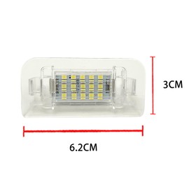 YananAC 2 x License Plate Light A2468201566 for W246 W242 B-Class 2011-2019 License Plate Light Rear Sign Light 2 x 6000 K 2468201566