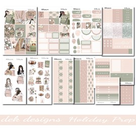 Life Planner Sticker Kit, Holiday Prep, over 150 stickers on premium matte