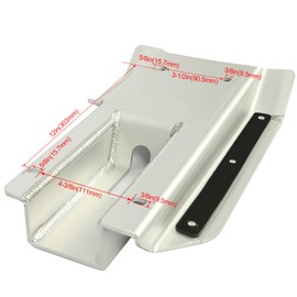 KUAFU Swing Arm Skid Plate Compatible with 1999-2014 Honda TRX 400EX 400X ATV Skid Plate Guards
