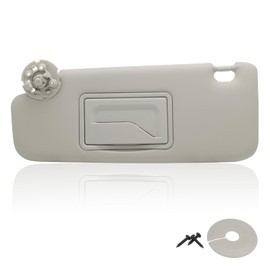 NHILES Left Driver Sun Visor Compatible with Chevy Cruze 2011-2019 Sun Visor Replacement Number 95034256 95034253 84126667 84126658 Color: Grey