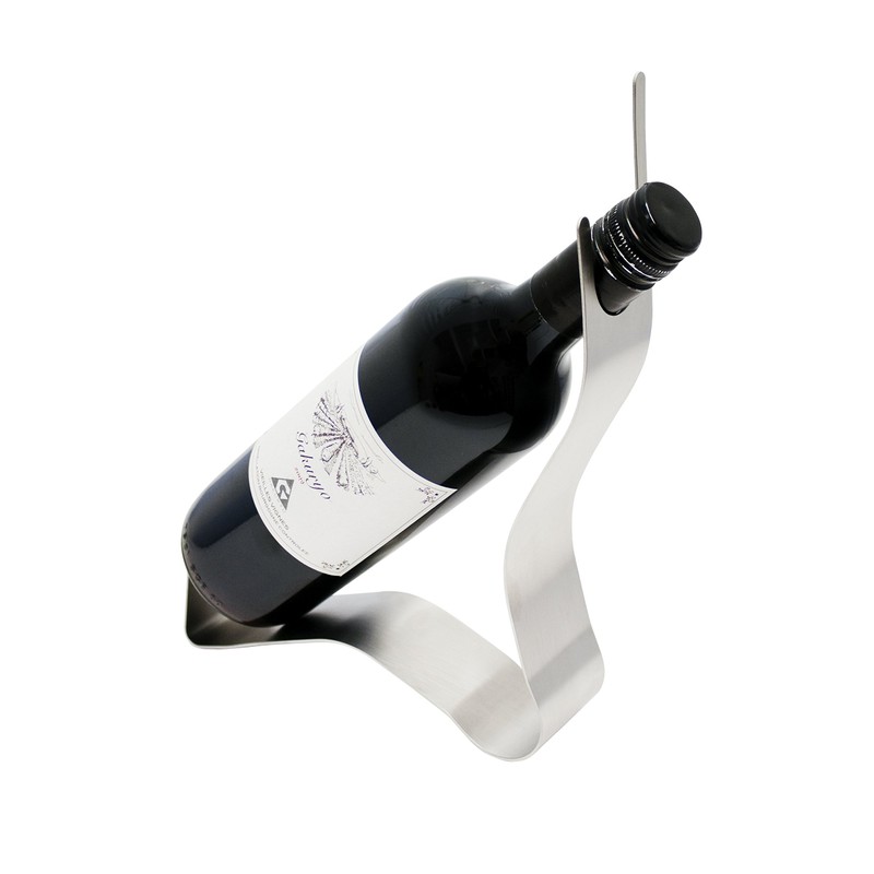 gakuryo Wine Holder Silver 50x200x275 mm Wave