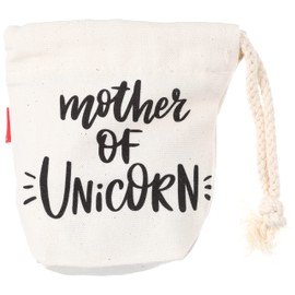 Bonamaison Printed Cotton Bags with Drawstring, Shopping Bag, Fabric Bag, Fabric Bag, Vegetable Bag, Reusable, Environmentally Friendly, Multipurpose, Foldable, Size: 12 x 15 cm