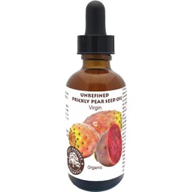 Best Nature's Cosmetics Aceite de semilla de higo chumbo orgánico - Virgen (prensado en frío, sin refinar) para piel madura hidratada y brillante 1 oz (30 ml)