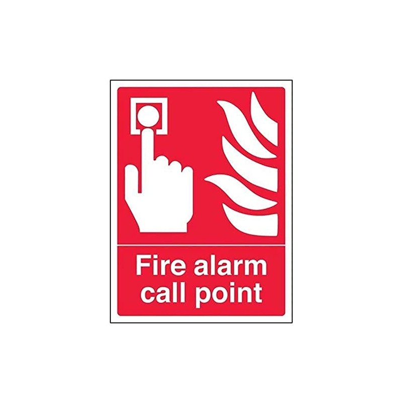 V Safety 13001AN-R Fire Alarm Call Point Sign - Portrait