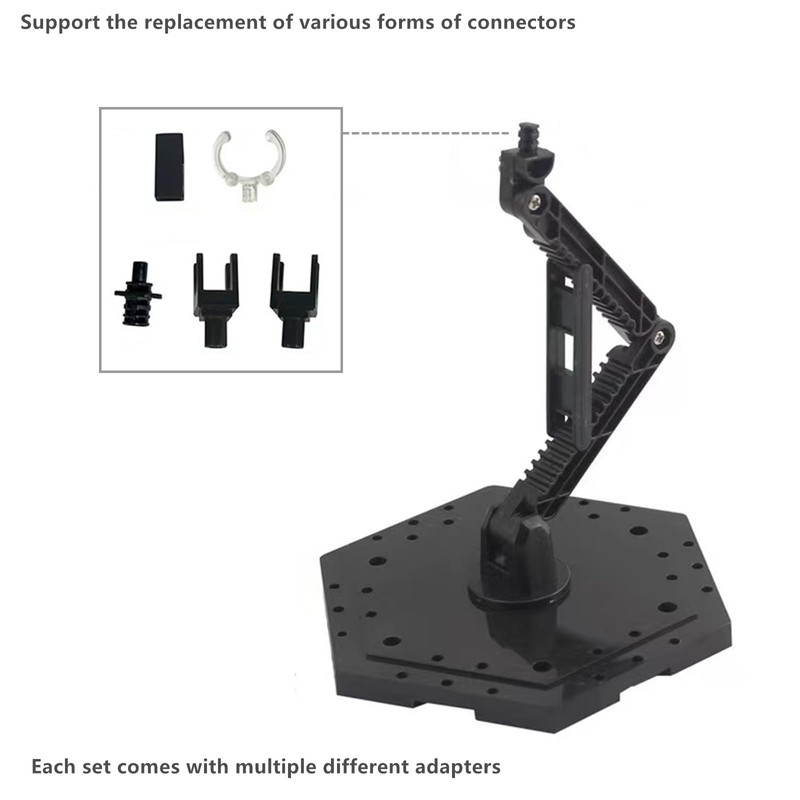 3-Pieces Gundam Model Kit Display Stand and Runner Storage System