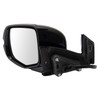 TRQ Driver Side Power Mirror Smooth Black Paint to Match