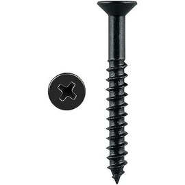 Romak FST017 Timber Screw Phillips Countersunk, 4 X 40 mm Size, Black