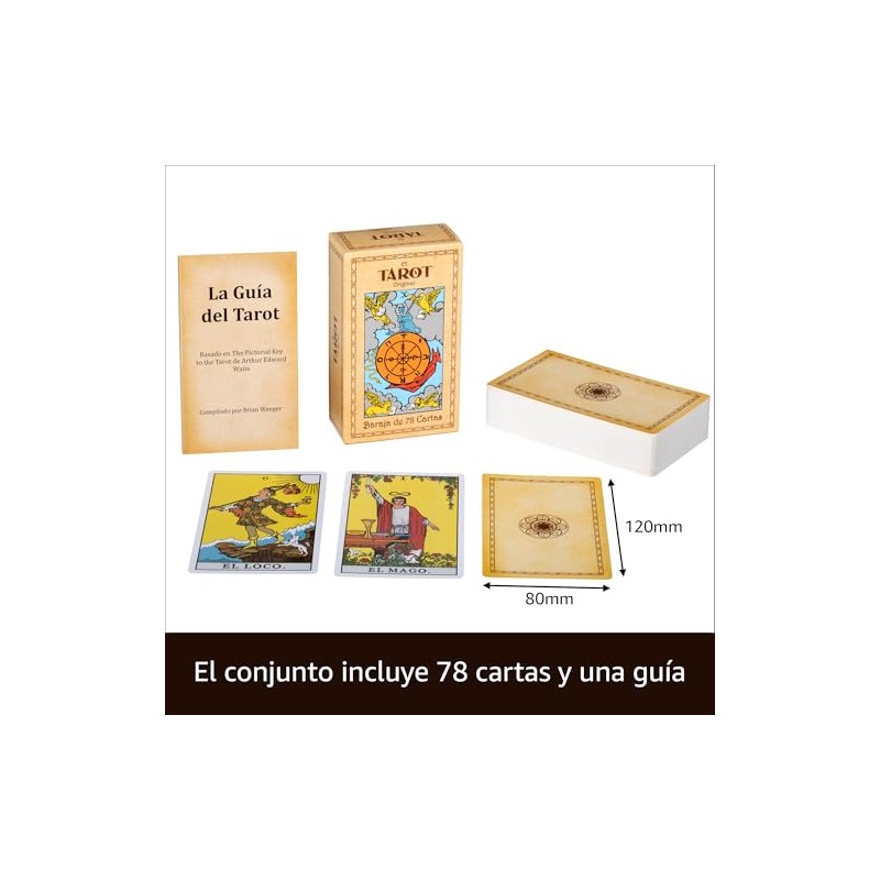 Da Brigh El Tarot Original, Baraja de 78 Cartas, en