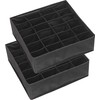 Simple Houseware 2 Pack Closet Sock Organizer, 24 Cell Drawer