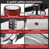 6.3 QT Pressure Cooker, 304 Stainless Steel - Explosion-Proof Lock,