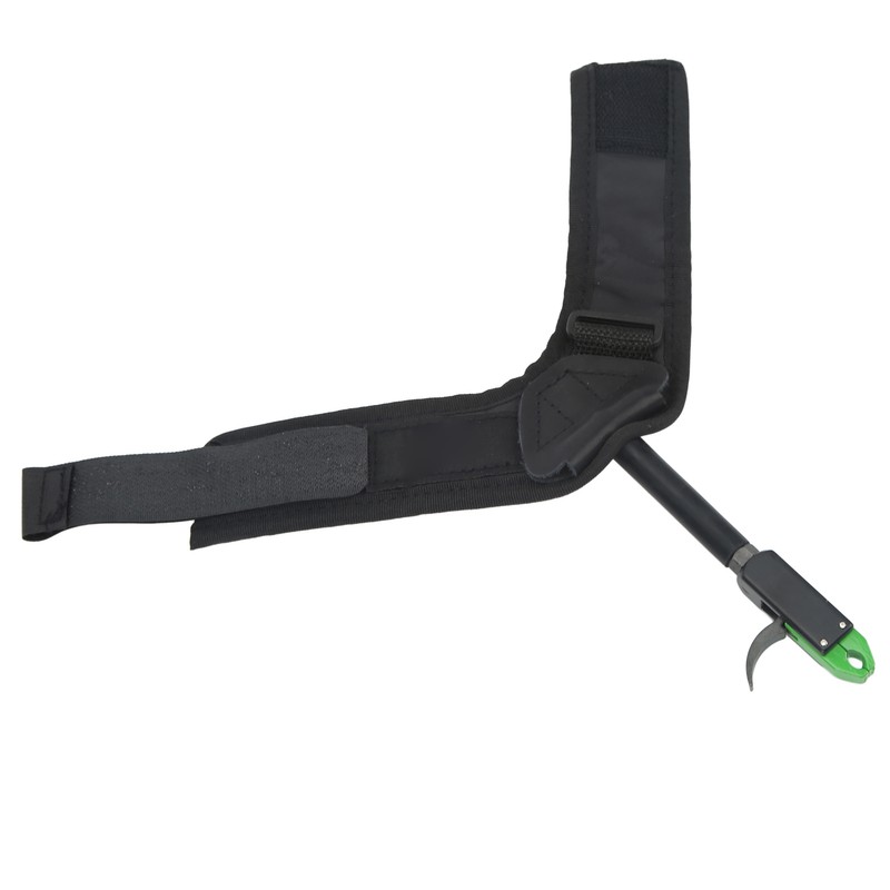 Bow Caliper Release Aid Aluminum Alloy Neoprene Wrist Strap Archery