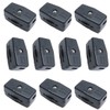 Luomorgo 3A 125VAC Lamp Black Inline Rotary Cord Switch 10pcs