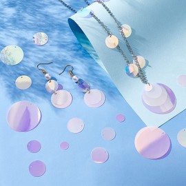 PH PandaHall 340pcs Loose Sequins, 7 Sizes Rainbow Spangles Paillettes Iridescent Applique Transparent Embellishment Sequins for Embroidery Bridal Arts Crafts Jewellery Making