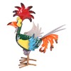 Rooster Statue Figures Ornament Metal Rooster Display Model Toy for
