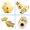 MMOBIEL MMOBIEL 10 Pcs 0.2mm Brass MK8 3D Printer Nozzles