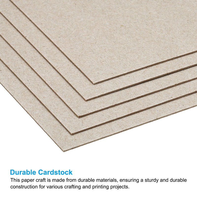 PATIKIL 7x5x0.04" Chipboard Sheets, 10Pcs Thick Book Board Binders Board