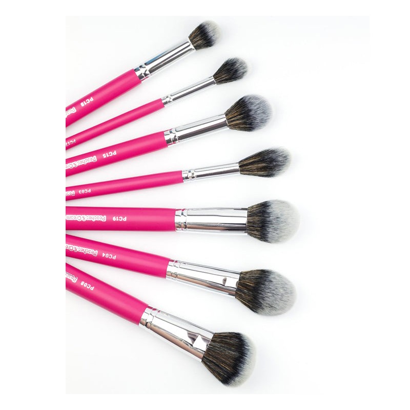 PEACHES AND CREAM ESSENTIAL FACE BRUSH SET - PINK, PEACHES