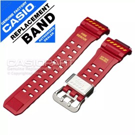 Casio GENUINE CASIO Red Watch Band for G-Shock Rangeman GW-9400FSD-4 Fire Rescue Strap