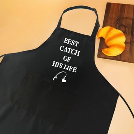 Kitchen Aprons For Women Chef Apron Men Gift For Him Her Valentine's Day Mr. Mrs. Gifts For Girlfriend Boyfriend Couple Giftstablier Cuisine Femme Chef Apron Black Cooking Aprons For Women