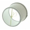 Upgradelights 6 Inch Set of 6 Beige Linen Drum Shaped
