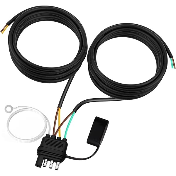 26FT 4 Pin 5 Wire Trailer Wiring Harness,Trailer Light Kit