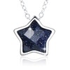 SIMPLGIRL Star Necklace for Women, 925 Sterling Silver Five Point