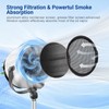 Portable Kitchen Range Hood,3-Fan Speeds and Large Oil Collection Cup,