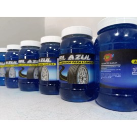 Gel Azul Abrillantador Para Llantas .500gms Quimicos Sulkan Azul