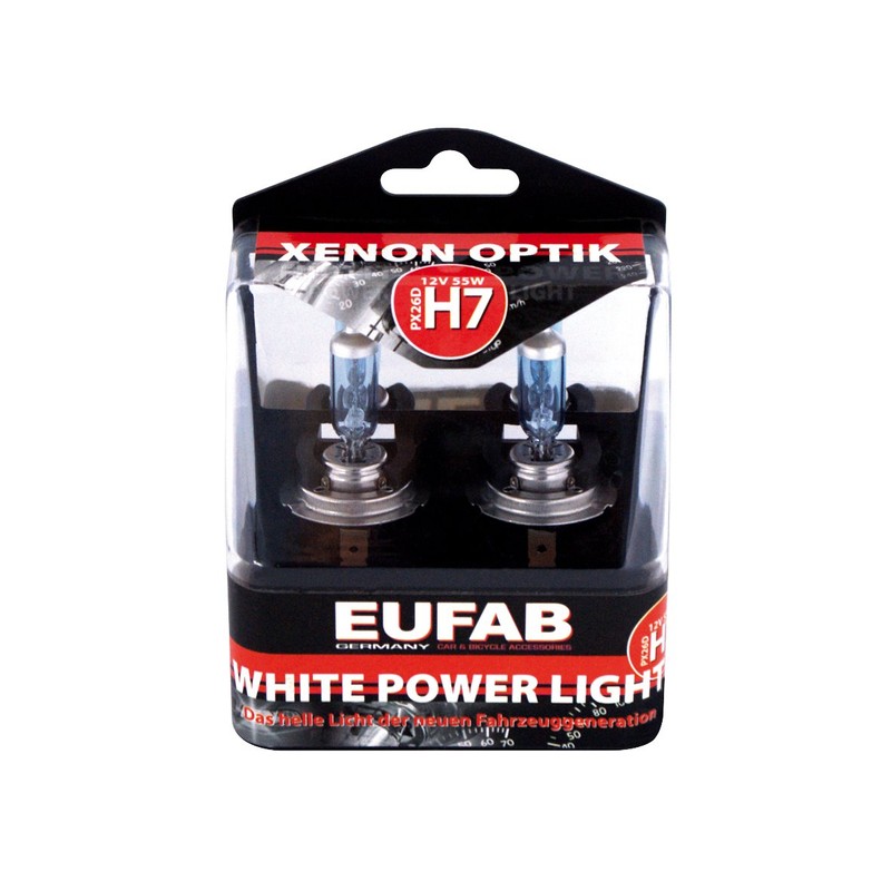 EUFAB 13391 White Power Light 12 V 55 W H7