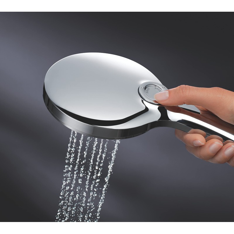 Grohe 26574LS0 Rainshower SmartActive 130 Hand Shower (Water-Saving, 3 Jet