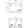 Brembo P 54 026 Brake Pad Set, Disc Brakes (4