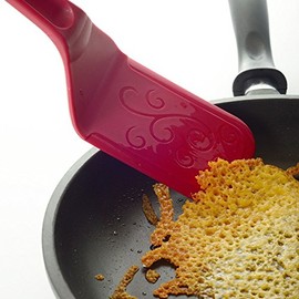 Norpro Heat-Resistant Rigid Nylon Spatula - Pot & Pan Scraper (1-pack, Blue)