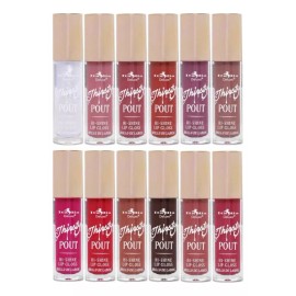 Italia Deluxe Lip Gloss Thirsty Pout Brillo Labial Italia Set 12 Tonos