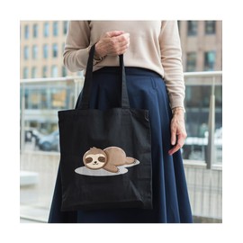 Hippowarehouse Sleeping cute sloth Tote Shopping Gym Beach Bag 42cm x38cm,10 litres