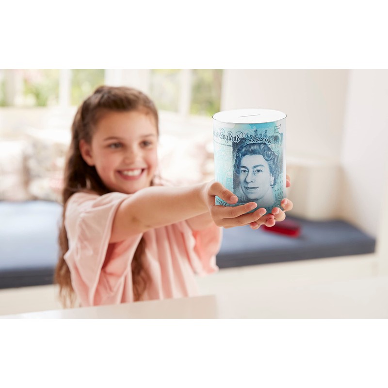 oth ® Notes Design Money Saving Tin, Money Box, Sterling,