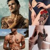 Yazhiji 56 Sheets Temporary Tattoos Stickers 11 Sheets Half Arm