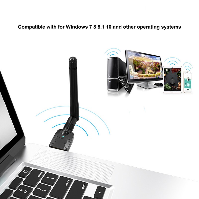 Bluetooth 5.1 Adapter Stereo Long Distance USB Wireless Sound Dongle