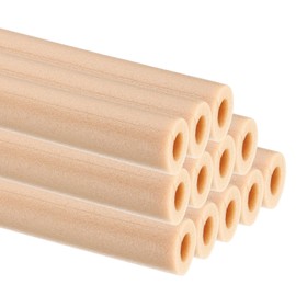 PATIKIL 39.4"Lx1.1"IDx0.3"T Pipe Insulation Foam Tube, 12Pcs Insulating Foam Pipe Covers Heat Preservation for Plumbing Water AC Pipe Sprinkler Spigot, Brown